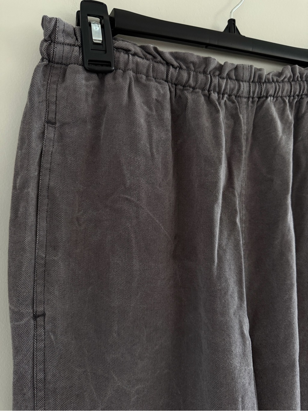 J Jill Gray Lyocell Wide Leg Pants Elastic Waist Casual Lounge Minimalist Small - Picture 6 of 8